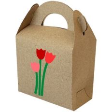 Tall Gable Box with Tulips