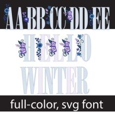 Hello Winter Color Font