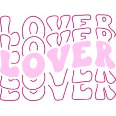 Lover Retro Text