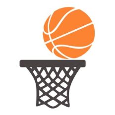 Basketball in Hoop