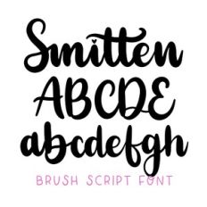 BFC Smitten Brush Valentine's Day Bold Cursive Font
