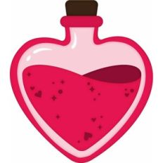 Love potion bottle (red potion)
