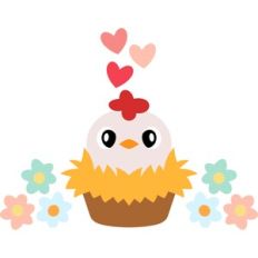 chicken in a straw basket