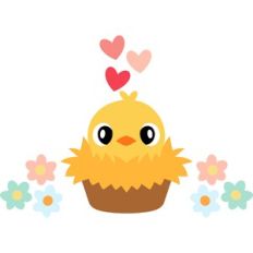 duck in a straw basket