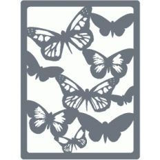 butterfly silhouette journaling card