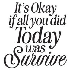 It's Okay If All You Did Today Is Survive Quote