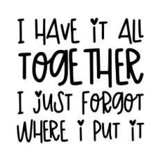 I have it all together I just forgot where I put it