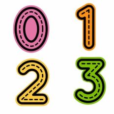 Tracing Numbers Activity - 0-3