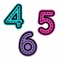 Tracing Numbers Activity - 4-6