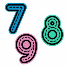 Tracing Numbers Activity - 7-9