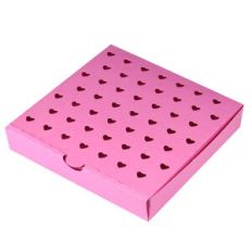 Valentine Hearts Pizza Box