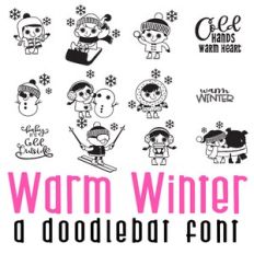 Warm Winter Doodlebat Font
