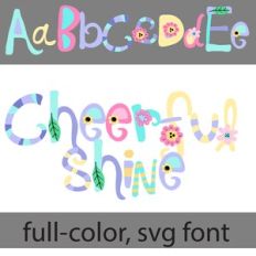 Cheerful Shine Color Font