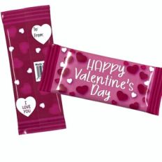 Valentine's Day Heart Candy Bar Wrapper Size 1