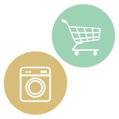Market and Laundry Icons