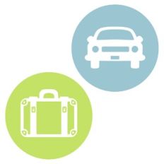 Luggage and Car Icons