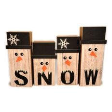 Snowmen Quartet 3D Planks