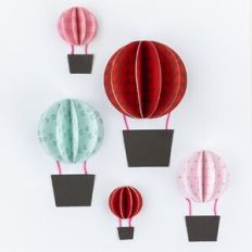 3-D Hot Air Balloons