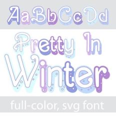 Pretty in Winter Color Font
