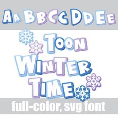 Toon Winter Color Font