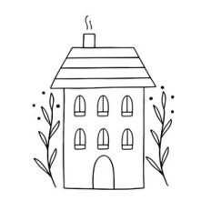 House with leaves
