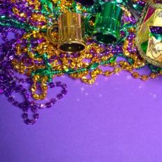 mardi gras beads background