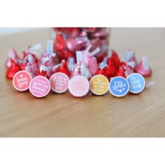 Happy Valentines Day Chocolate Stickers