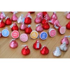 Valentine Chocolate Stickers