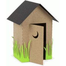 3d classic outhouse
