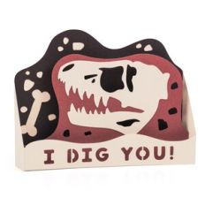 I Dig You - 3D T Rex Dinosaur Card