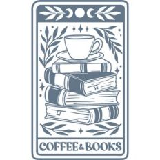 coffee and books tarot card