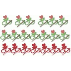 heart flower needle border sets