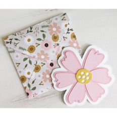 spring flower card and envelope