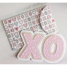 xoxo sugar cookie card and envelope