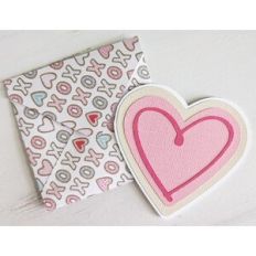 sugar cookie heart card and envelope