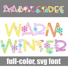 Warm Winter Color Font