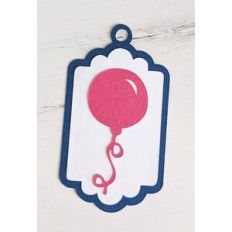 birthday balloon gift tag