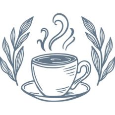 cup in laurel frame