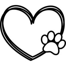 heart lines paw