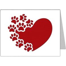 heart paws card