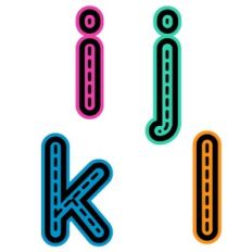 Tracing Alphabet Lowercase Letters Activity - i-l