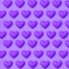 Purple 3D Inflated Puffy Hearts Background Pattern