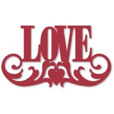 Love Flourish Word Art