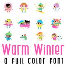 Warm Winter Full Color Font