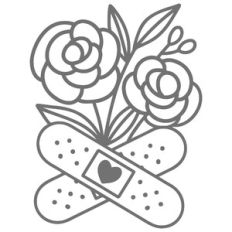 Bandage with Flowers