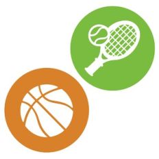 Basketball and Tennis Icons