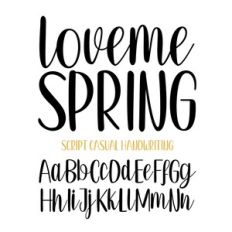 Loveme Spring  Font
