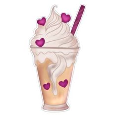 Valentine’s Day Milkshake with Hearts