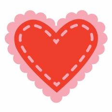 doily stitched heart