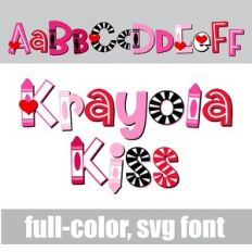 Krayola Kiss Color Font